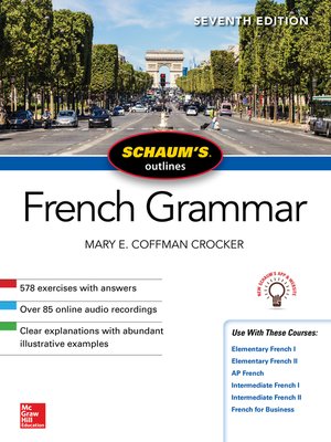 cover image of Schaum's Outline of French Grammar